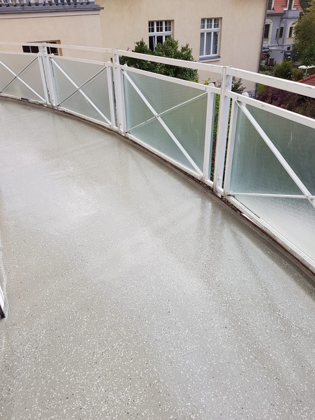 Terrassenabdichtung mit Endbeschichtung